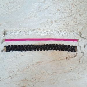 Pack of 3 Chokers *adjustable*